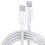 Φορτιστής Afflux15: Προσαρμογέας τοίχου USB-C PD 20W με καλώδιο USB-C σε USB-C 10ft, συμβατός με 5