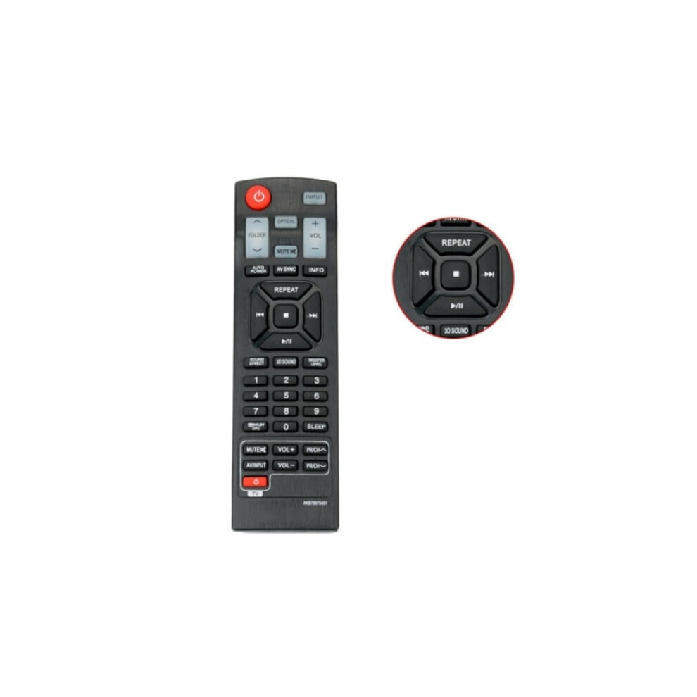 Fits Compatible With Lg Audio Remote Control Akb73575421 Soundbar Nb3530a 9395123439488