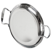 Stainless Steel Pot Food Plate Steamer Outdoor Cooking Pan Boiling for Seafood Cookware Household