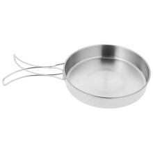 Tigaie în aer liber din oțel inoxidabil, vase de gătit pentru camping, prăjit, oală de bucătărie, mini omletă, gătit, călătorie