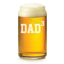 Verre à bière 473 ml (16 oz) DAD x3Cubed Père de 3 enfants