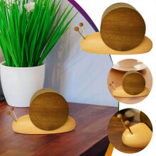 Daiosportswear Offerte del giorno Tappetino per tazze in legno massello a forma di lumaca Regalo Casa Tappetino per tazze da tè Tappetino per tazze