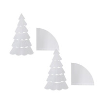 Xubond Kerst, Handgemaakte Kerstboom Quiltset, 3 Maten ML LLX Acryl, 7-delige Liniaal, Gereedschap, Schaalverdeling