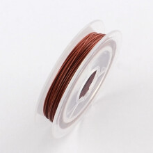 10Roll Tiger Tail Wire Nylon-coated Stainless Steel Indian Red 0.38mm about 32.8 Feet(10m)/roll