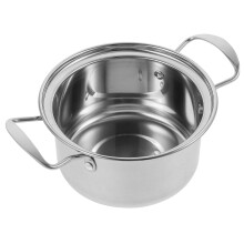 Single Small Hot Pot Stainless Steel Cooking Cooker Soup Pan Ramen Noodles One Saucepan Milk Container Individual