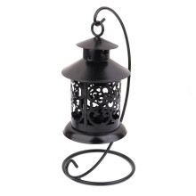 Party Decoration Tea Light Stand Candlesticks Holders Lanterns for Glass Tea-light Elegant Classic Hanging Wrought Iron