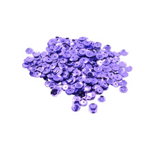 Guardung 400 Pieces Round Cupped Loose Sequins Sewing Embellishment 7mm Purple