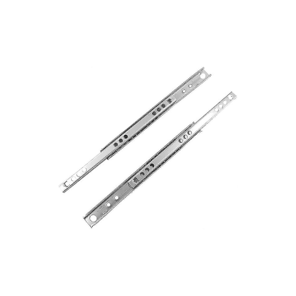 Drawer Rail, B17mm 1 Pair Metal Drawer Rail Runner Ball Bearing Drawer Rail Rail 342Mm 9395123640334