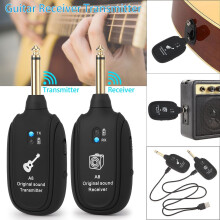 Luxtrada Gitarren-Funksystem Sender Empfänger für Gitarre, Bass, Violine Gitarren-Sender Empfänger