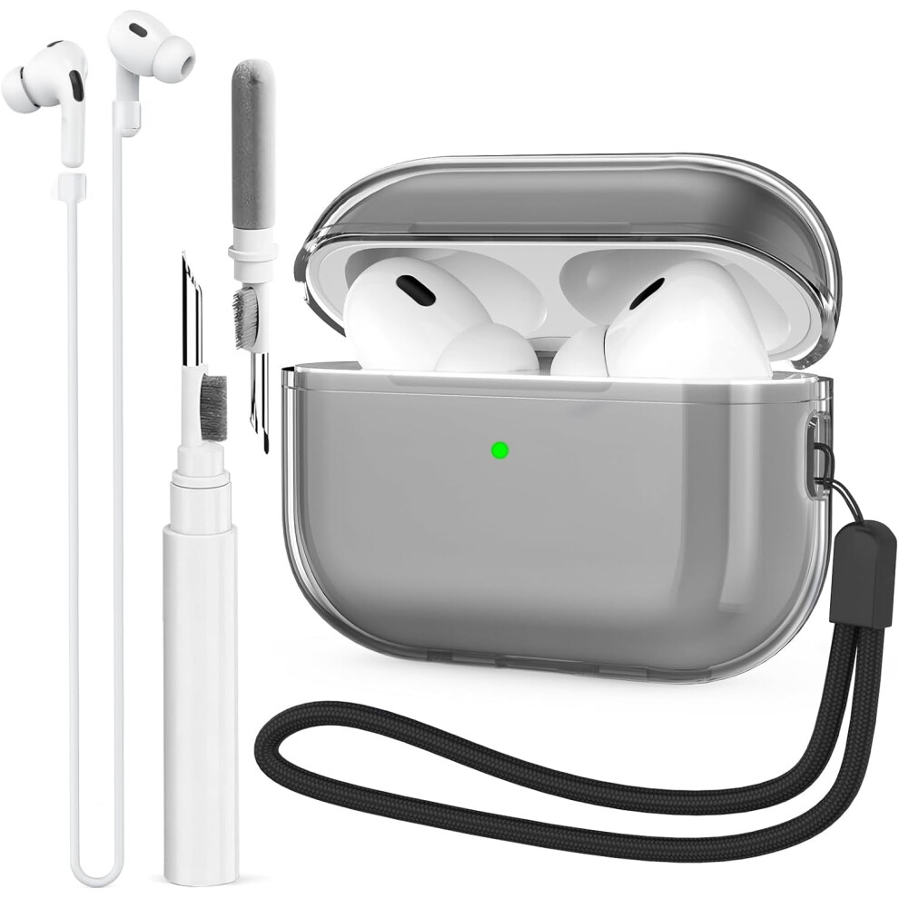 Clear Case For Compatible With Airpods Pro 2Nd Generation Case Cover Compatible With Airpods Pro 2 Case With Magnetic Anti-Lost Strap 9395123740973