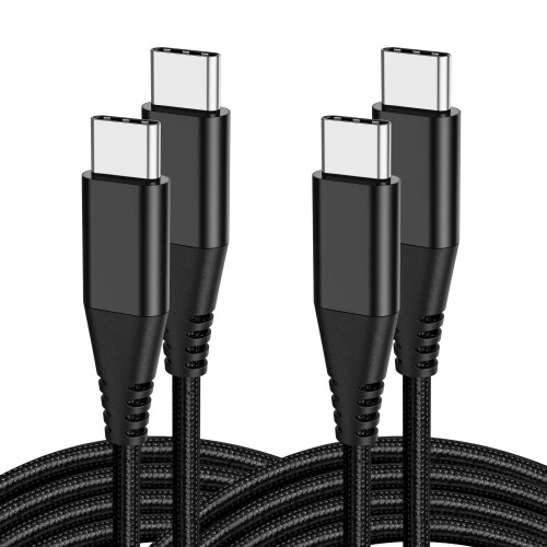 Καλώδιο φόρτισης USB C σε USB C 6FTPack2 για συμβατότητα με Samsung S22/S21/S21Plus/S21Ultra5G/S20S20+/S21FE, Note20
