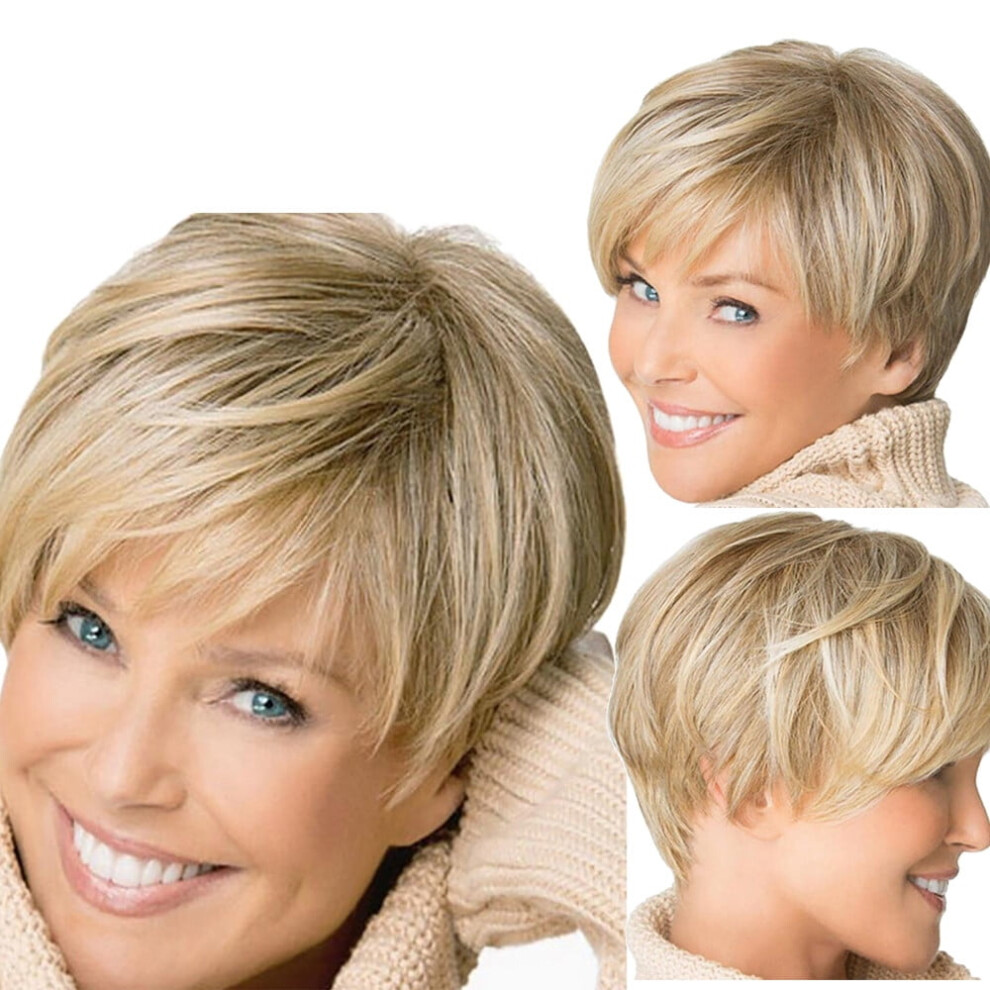 Unisex Wigs For Women Full For Wigs Looking Synthetic Straight Natural Short Heat Hair Wig Lace Front Wigs Human Hair