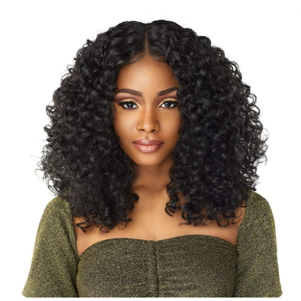 Unisex Hd Lace Front Wig Middle Parted Curly Big Wave Wig Women's Wig