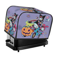 He-llo Kit-ty Toaster Cover 2 Slice, Bread Dust Cover & Fingerprint Protection-Polyester, Kitchen Small Appliance Covers