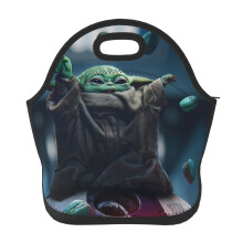 Sac à lunch isotherme réutilisable à l'effigie de Bébé Yoda (Star Wars), grande capacité, idéal pour le bureau, les pique-niques et les