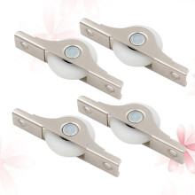 16 Pcs Metal Door Roller Wardrobes Wheel Professional Sliding Pulley Closet Doors Panels Pocket Guide