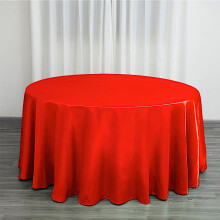 Nappe ronde en satin rouge BalsaCircle 120"