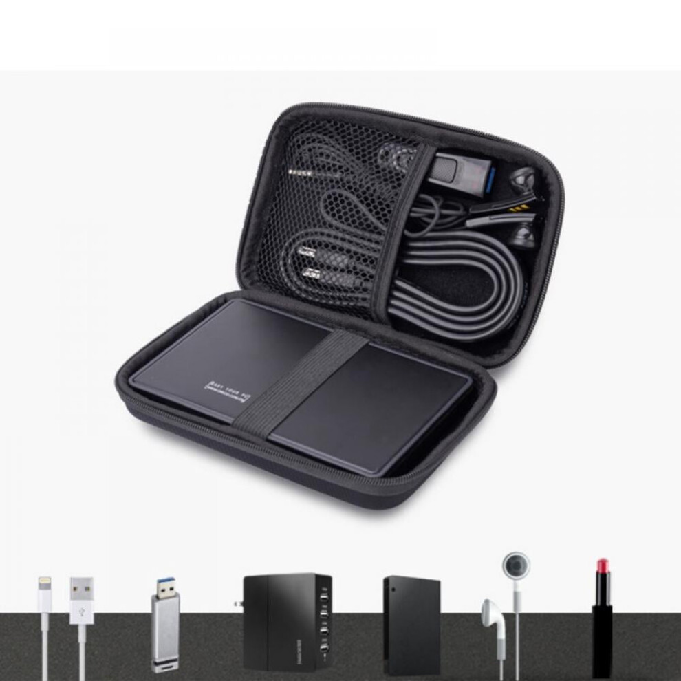 Hard Drive Enclosure 2.5" External Hard Drive Storage Carrying Case Waterproof And Shockproof For Storage Of Hard Drives And Electronic Accessories Light 9395123744407
