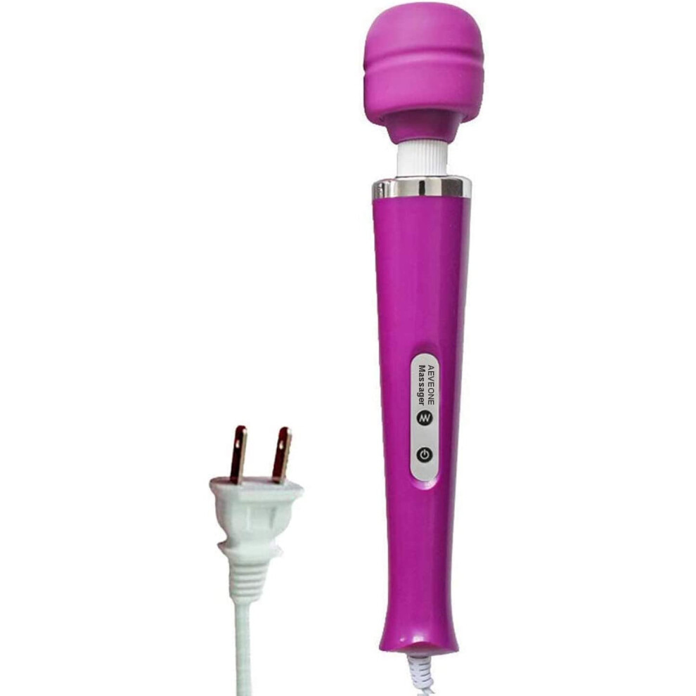 Wired Powerful Handheld Electric Massager, Strong Personal vibration magic Back Massage for Sports Recovery, Muscle Aches, Body Pain (Purple