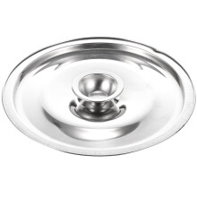 Stainless Steel Taste Cup Lid Metal Lids for Seasoning Pot Cooker Can Cans Griddle Frying Pan