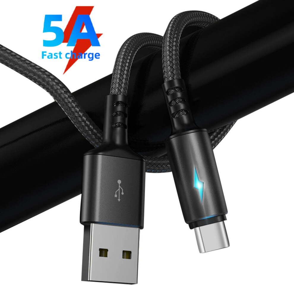 Susuchens 5A Micro Usb Type-C Fast Charging Data Transfer Braided Cable Cord For Android 9071309685893