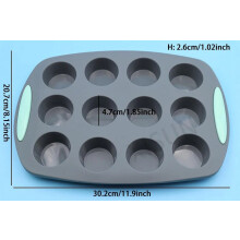 Heat resistant silicone loaf bread muffin donut cake baking tray oven baking pan silicone bakeware set Silicone Cake Pan Set,Mafen Cup Mold 1pcs