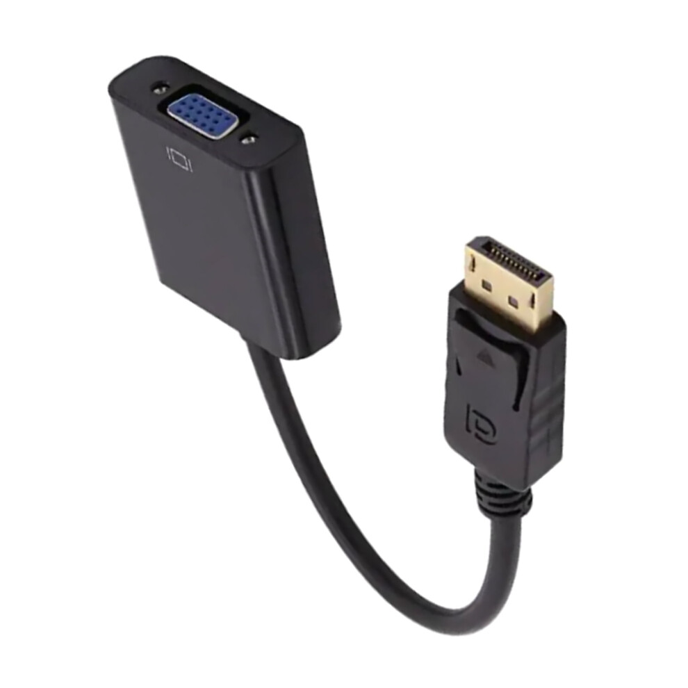 Dp To Vga Converter 1080P Supported, Portable, Plug And Play Convenient Solution For Displayport-To-Vga Connections 9071309689181