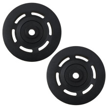 2X 95mm Black Pulley Wheel Cable Gym Equipment Part Wearproof