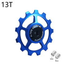 Blue 13T Wheel MTB Ceramic Bearing Jockey Pulley Road Bike Bicycle Rear Derailleur