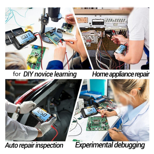 Mosiee Digital Multimeter Tester,4000 Count Voltage Tester,Auto-Ranging TRMS Volt Meter 1