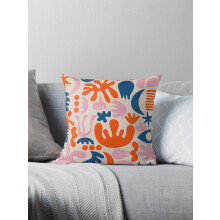 Nouvelle housse de coussin décorative inspirée de Matisse, imprimée d'une peinture abstraite, pour canapé, 50 x 50 cm (20 x 20 pouces).