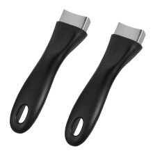 Lot de 2 casseroles à poignées amovibles en acier inoxydable, idéales pour la cuisson sous pression.