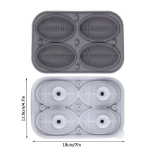 Moule à glaçons Fankiway Ice Lattice, machine à glaçons à 4 trous avec couvercle, démoulage facile pour petit réfrigérateur domestique
