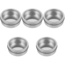 Ensemble de 5 boîtes de rangement magnétiques pour réfrigérateur, petites boîtes à épices en métal avec couvercle, idéales pour le camping