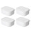 Boîtes à goûter Guangmc4 étanches de 100 g avec couvercles, blanches 1