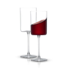 JoyJolt Claire europeiska kristallrödvinsglas 355 ml, 2-pack - 355 ml