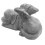 Geynutaly Ängelskulptur 12 cm sovande hundstaty 2
