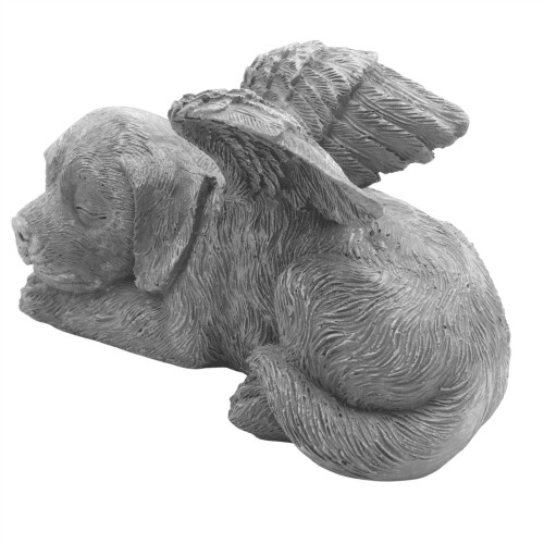 Geynutaly Ängelskulptur 12 cm sovande hundstaty 1