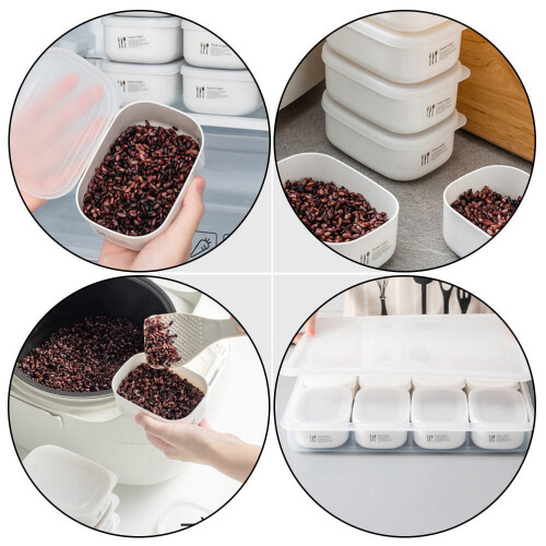 Boîtes à goûter Guangmc4 étanches de 100 g avec couvercles, blanches 2