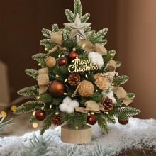 Daiosportswear Ornements de Noël Village Sapin Artificiel Sapin de Noël Réaliste Petit Sapin de Noël pour Table ou Bureau Décoration de Noël
