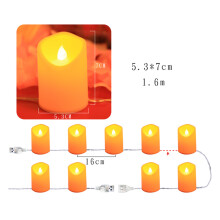 Dekorative Vorschläge: Lichtdekorationen, Glitzer-LED-Kerzen, wiederaufladbar für den Innenbereich