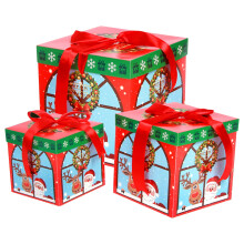 Décorations de Noël Jacenvly en liquidation - Coffret cadeau 3 pièces - Coffret cadeau bonbons de Noël - Sacs cadeaux
