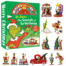 Décorations de sapin de Noël TOFOTL, compatibles avec le calendrier de l'Avent, boucles d'oreilles et coffret cadeau, noir, en liquidation