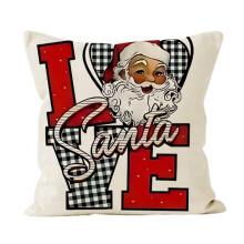Housse de coussin de Noël Staron 45 x 45 cm, housse de coussin de Noël avec fermeture éclair, compatible avec l'offre du Cyber Monday