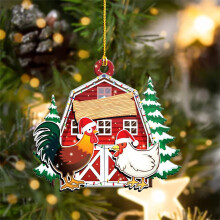 Ornement de Noël festif WinysinChristmas, ornement en acrylique double face