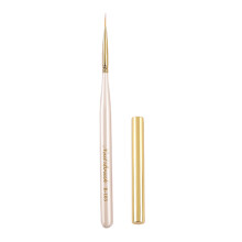 Stylo nail art Hesroicy, pointe flexible, poils doux en nylon, sans perte de poils, avec capuchon, pour le dessin et la peinture gel UV, et