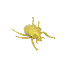 Scarabeo dorato giocattolo, Scarabeo splendente, Dipinto a mano, Insetto in gomma, Educativo, Figura realistica, Modello realistico, Regalo, 11,5 cm