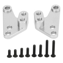 DSH1 Paar RC Schoktorens Bevestiging Racing Voor- en Achterbeugel Schoktorens Bevestiging voor Traxxas 1/10 Zilver