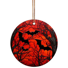 Nouveau pendentif décoratif de voiture plat en acrylique pour Halloween