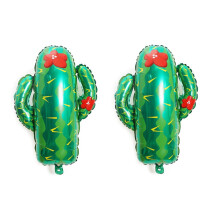 Lot de 8 ballons cactus créatifs en aluminium, décoration de fête pour Hawaï